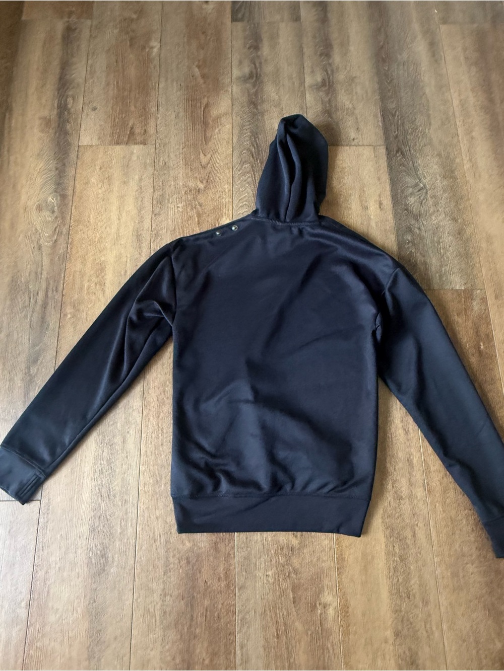 Nike Black Full-Zip Hooded Sweatshirt with Small Logo. Size S - Picture 4 of 8